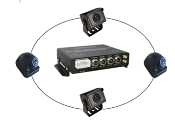 市政环卫工程车远程5G主动安全360全景驾驶辅助行车记录系统