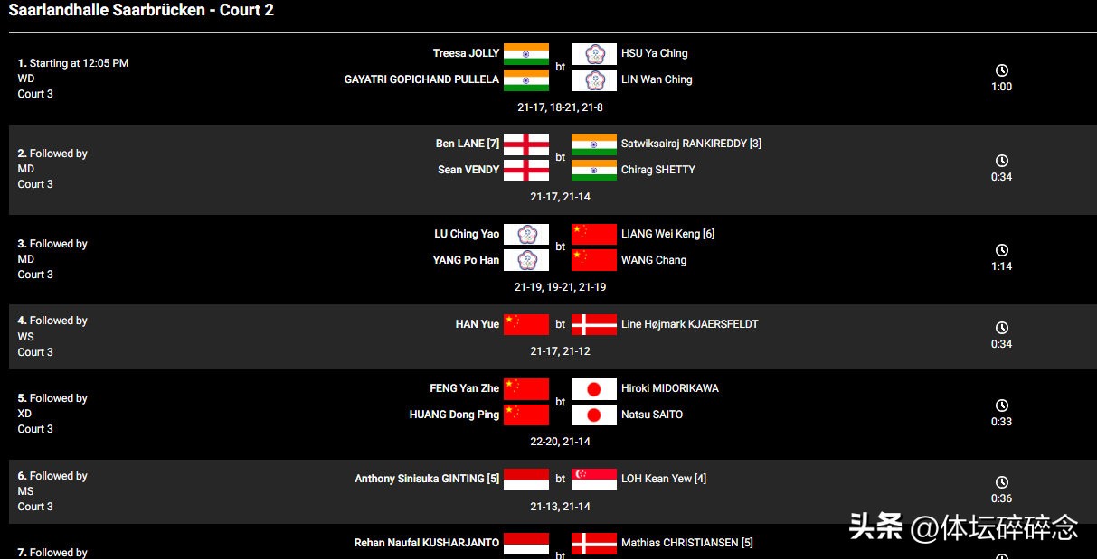 蓝鲸体育直播网羽球德国公开赛（德国羽毛球公开赛1／4决赛赛果及今日赛程）