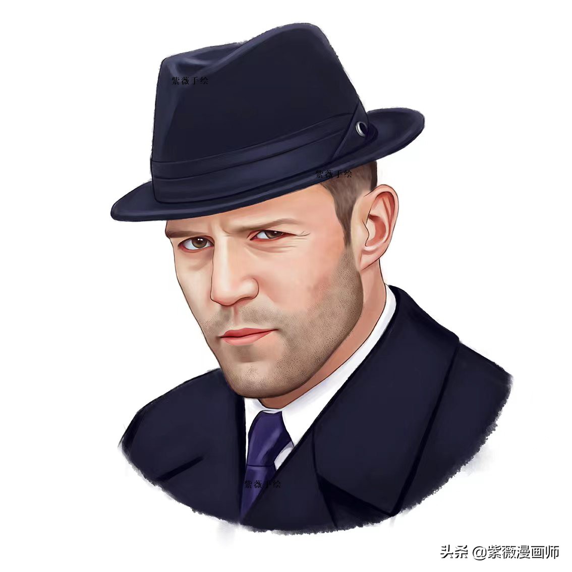 成熟男人写实头像，中年男士必备，气质儒雅，男人味十足