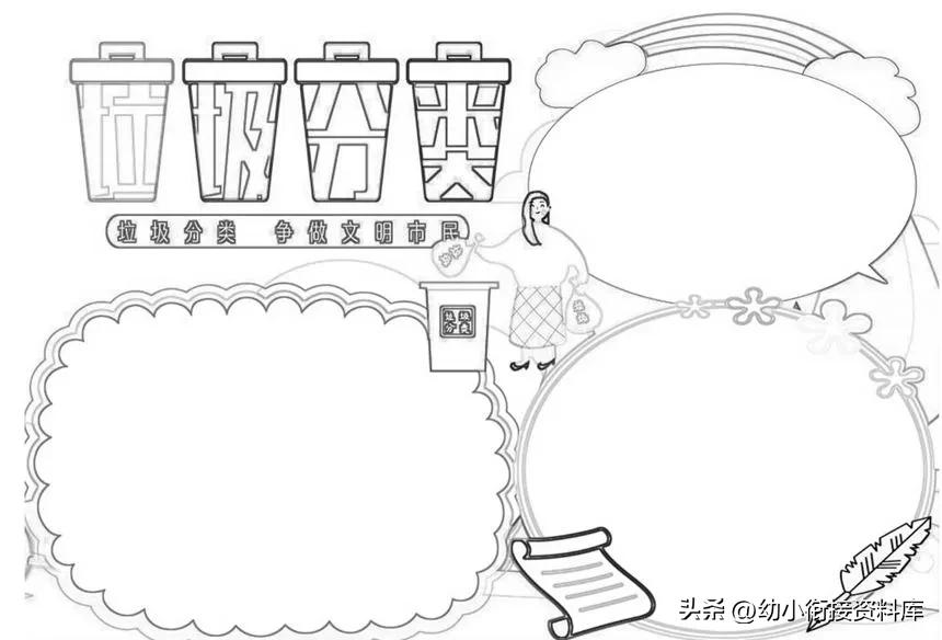 垃圾分类手抄报垃圾分类小知识