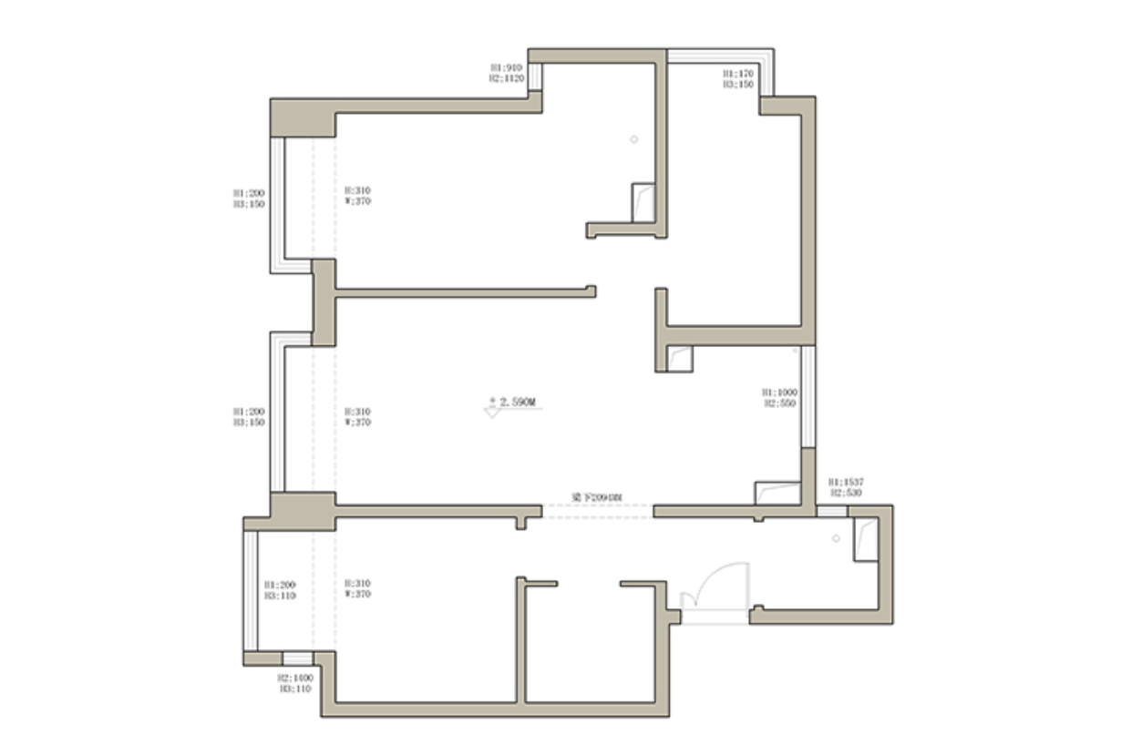 这是我见过最高级的工业风装修，卧室做抬高，既简单又大气