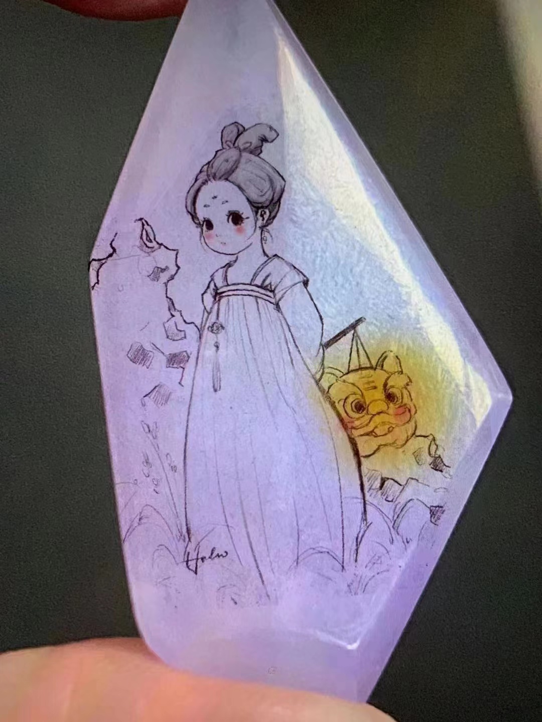 现在还说翡翠老气，那是因为你没见过如此可爱的作品，心都萌化了
