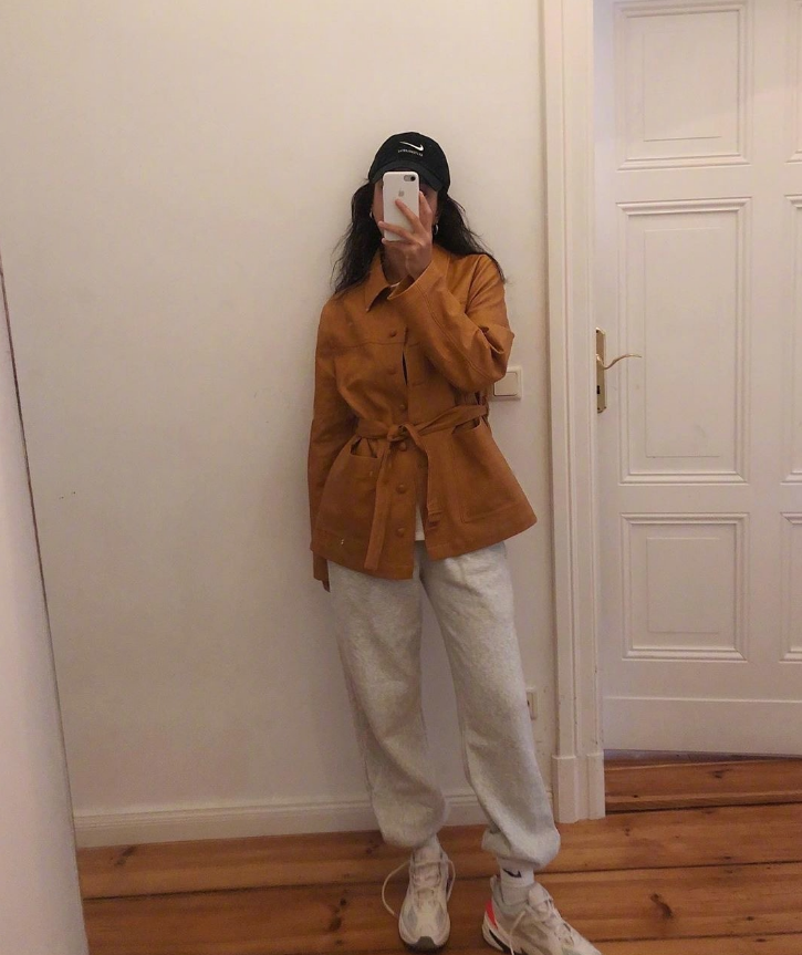 韩国博主Leejisun慵懒 随性简约的混搭风非常有feel