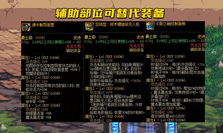DNF：110级男鬼剑毕业搭配！防具基本一样，特殊装备差异较大