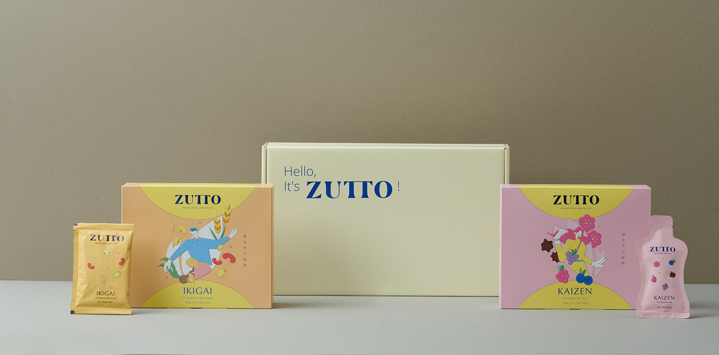 ZUTTO 健康保健品包装设计 via:tsubakistudio