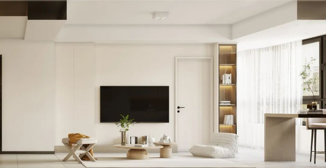 金昌香湖印｜137㎡现代简约家，双阳台及落地的大玻璃窗户