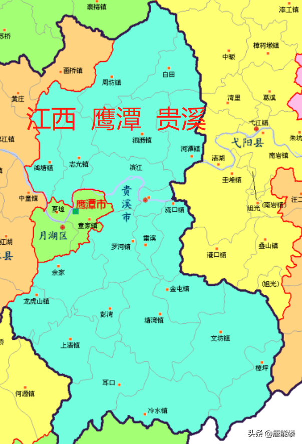 江西鹰潭34镇人口、土地、 工业…最新统计