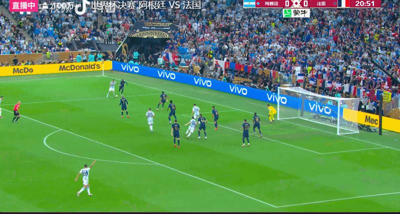 世界杯决赛-梅西第23分钟点球破门 1分钟后又破纪录再拿个第一