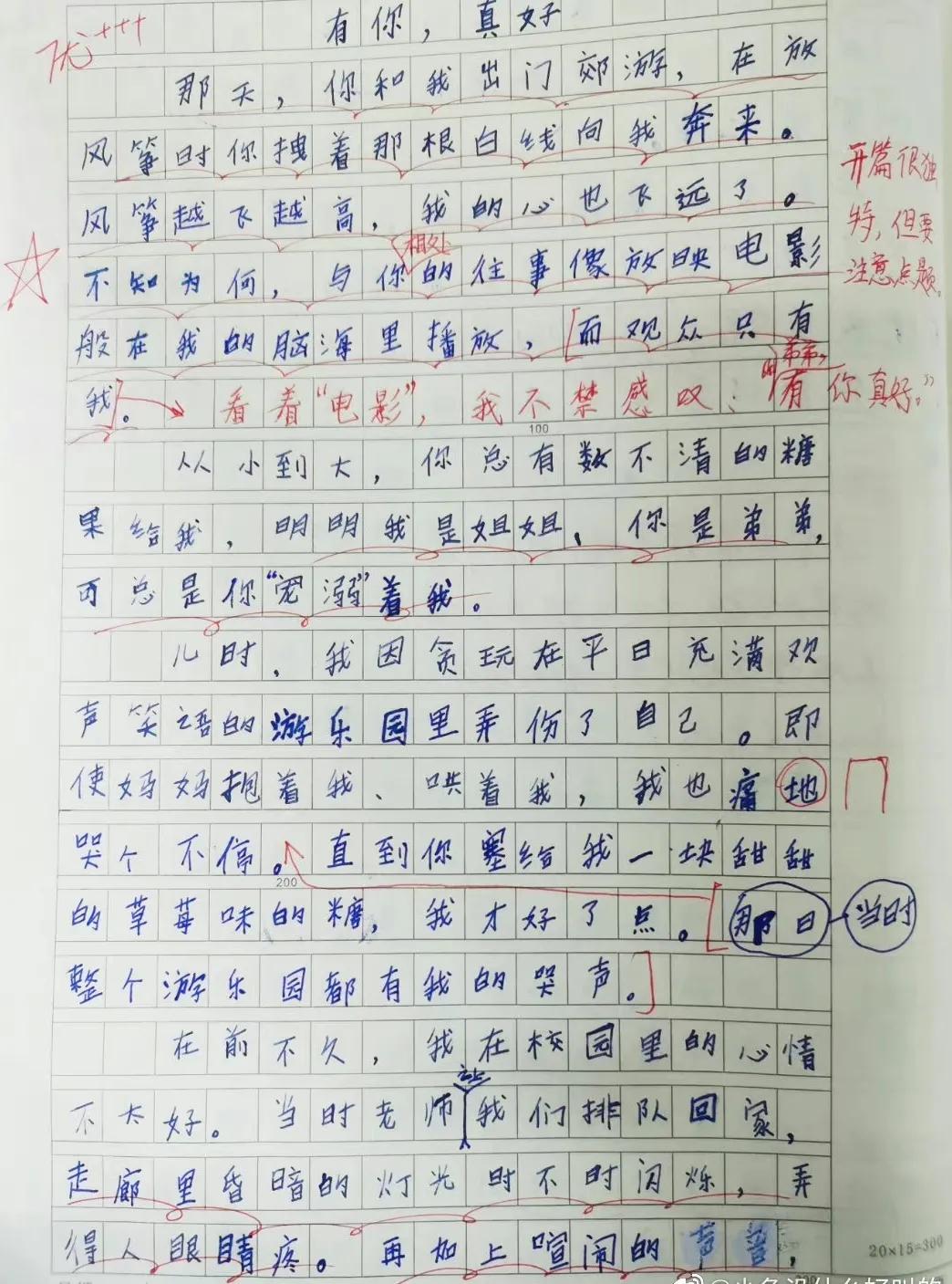 满分作文《有你相伴》，全篇无一“爱”字，却表达了浓浓的爱意