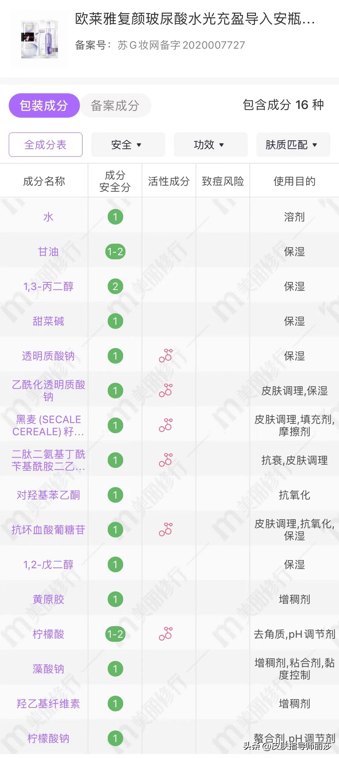 巴黎欧莱雅护肤套装（详细分析你使用的护肤品是否适合你-（九、欧莱雅））