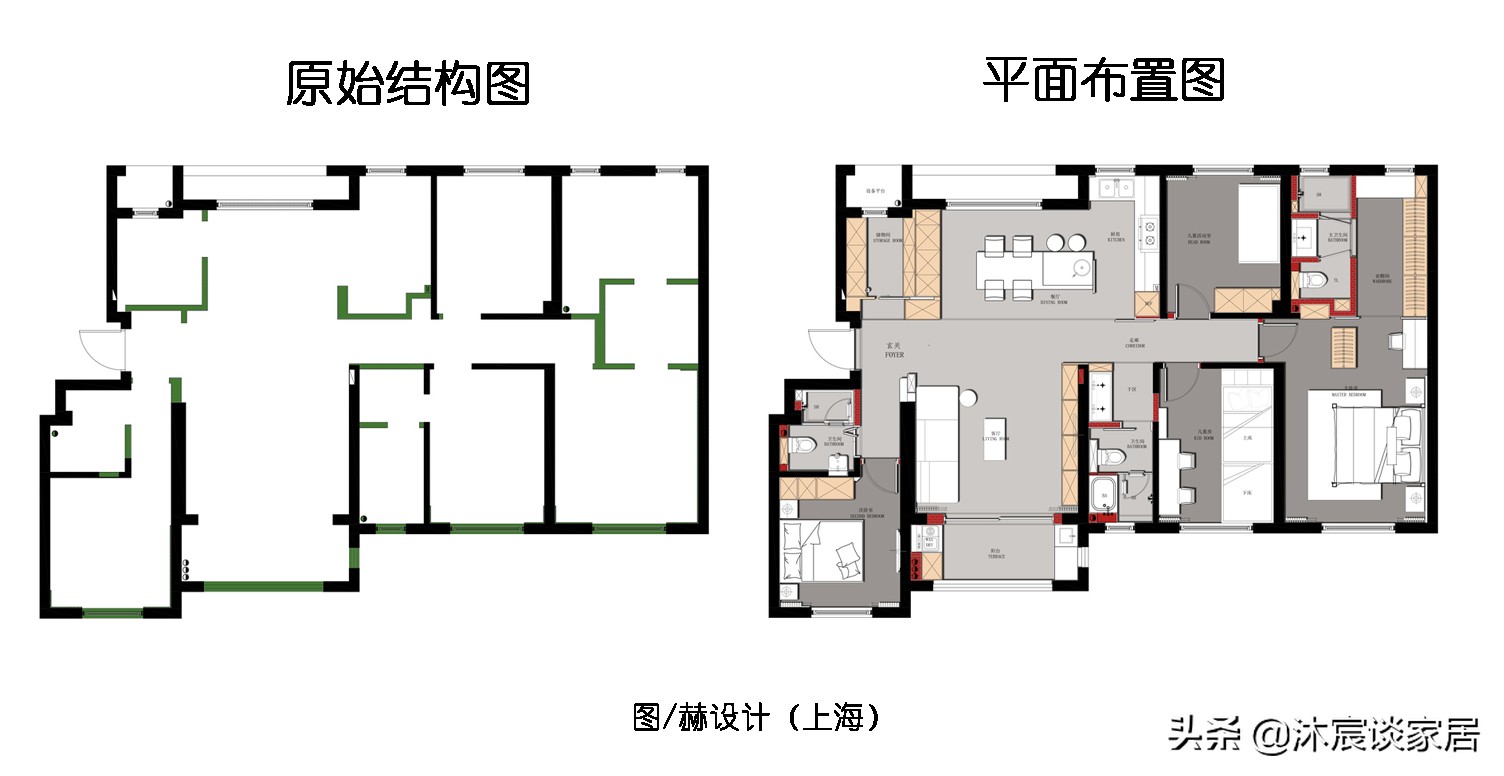 上海夫妇的新房，多功能客厅很实用，室内简洁治愈，还有大量收纳