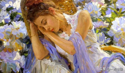 俄罗斯 克罗托夫油画中的女郎，真是风情万种