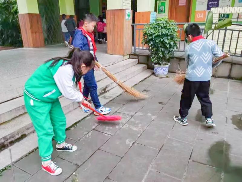 成都市双流区双华小学开展“当家竹娃爱劳动”主题教育活动