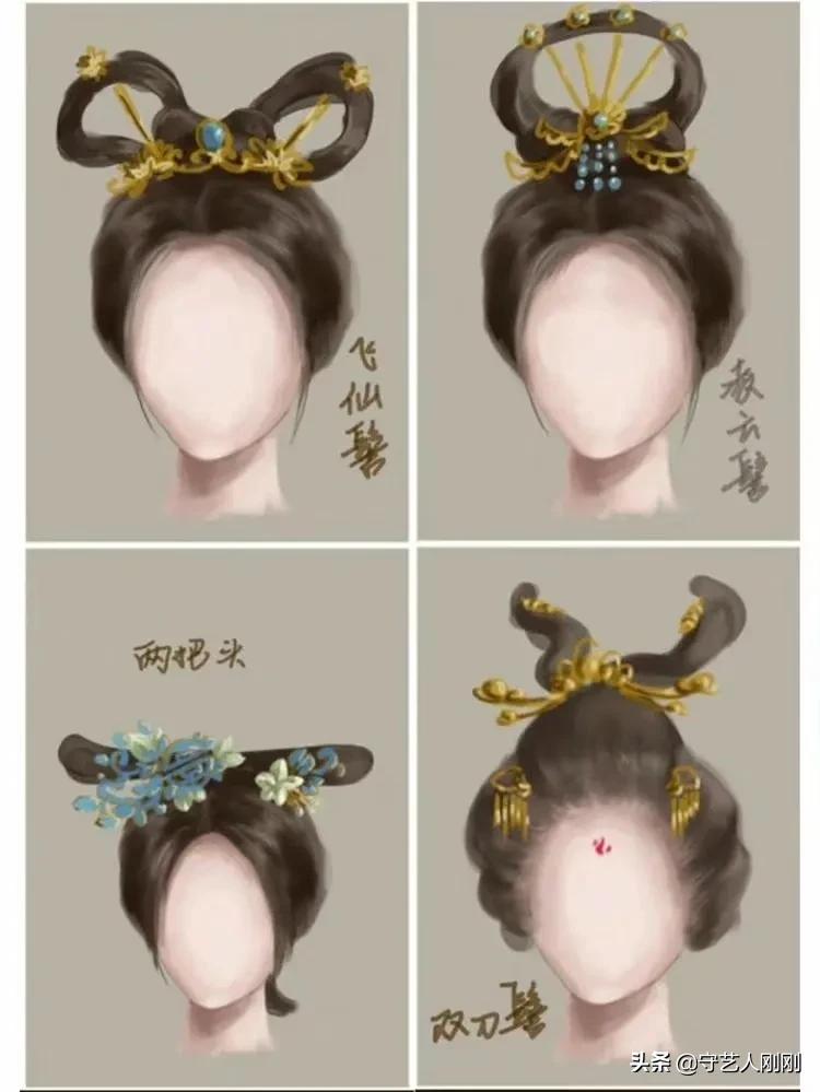 古代發髻怎么梳（古風發髻合集，參考如下，記得收藏哦）
