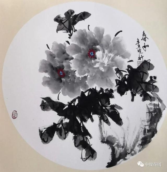 牡丹画家杨晓新其人其画 撰稿：张亚明