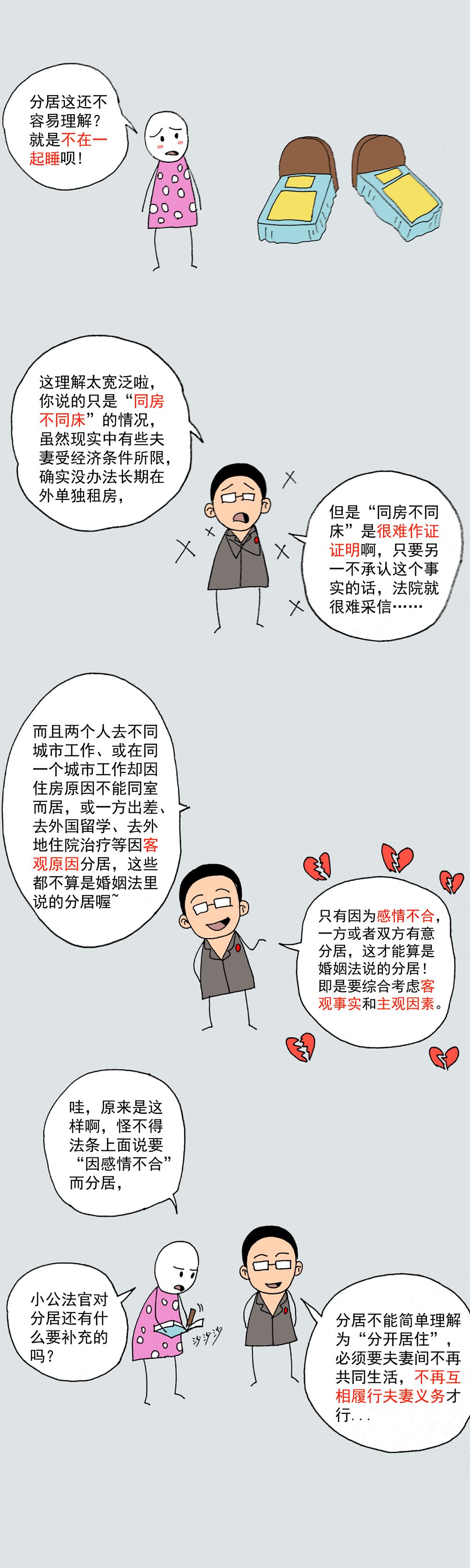 离婚，如何证明夫妻已经分居2年？（附普法漫画）
