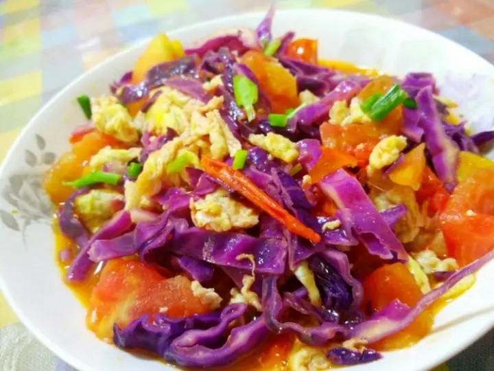 图片[5]-【紫甘蓝炒鸡蛋】做法步骤图 营养与美味并存 上桌就扫光 太过-起舞食谱网