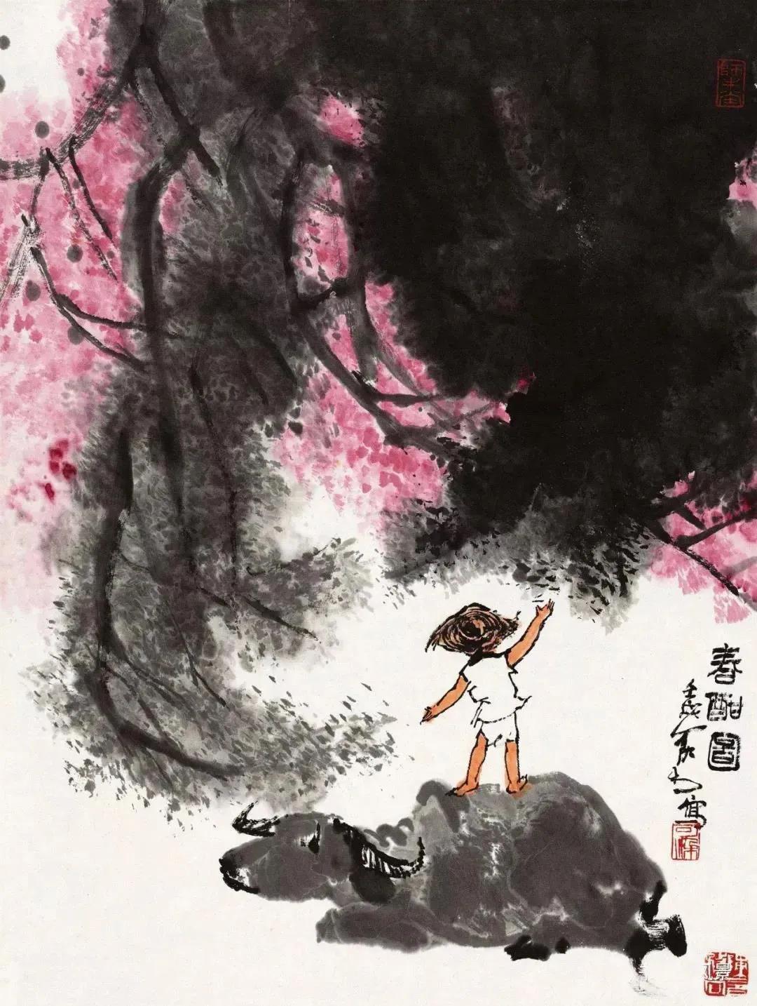 品诗赏画：十九首牧牛诗、十五幅春牧图，赏来如沐春风