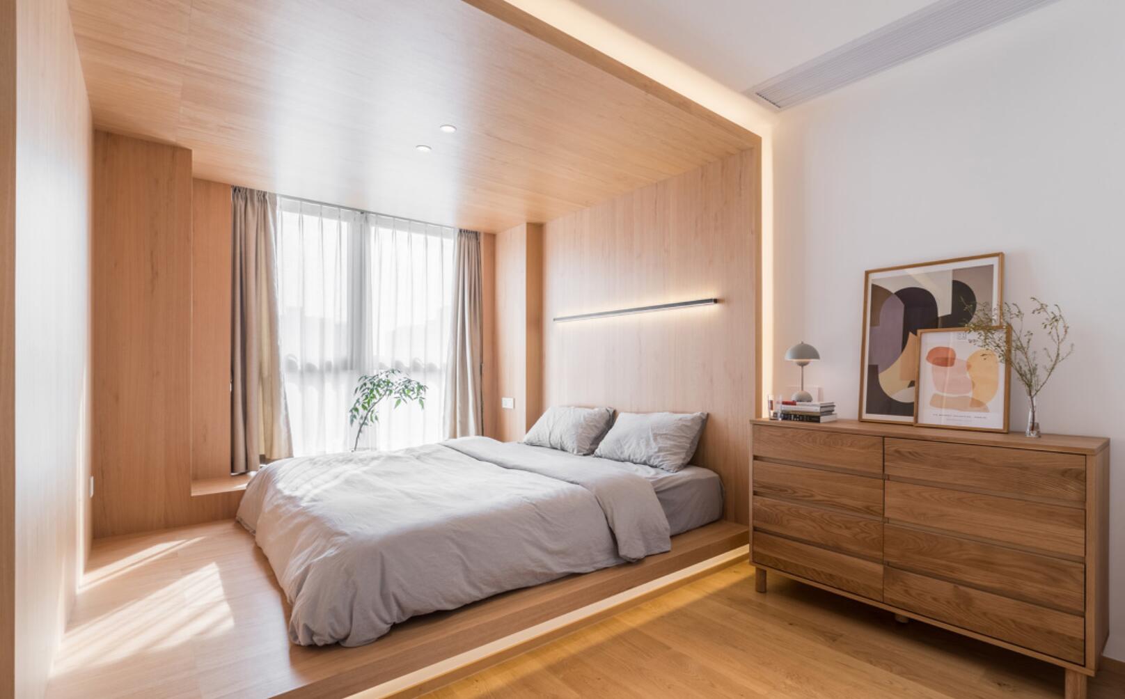 难怪日式原木风会这么火！她89㎡新家，一进门就引起强烈舒适