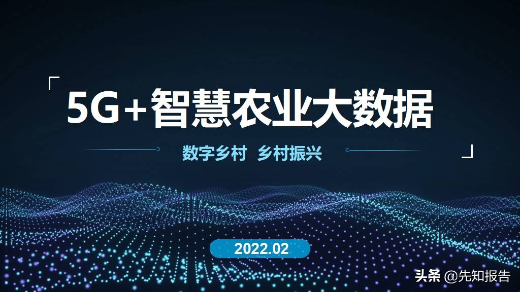 5G+智慧农业大数据数字乡村 乡村振兴整体建设方案（附PPT全文）