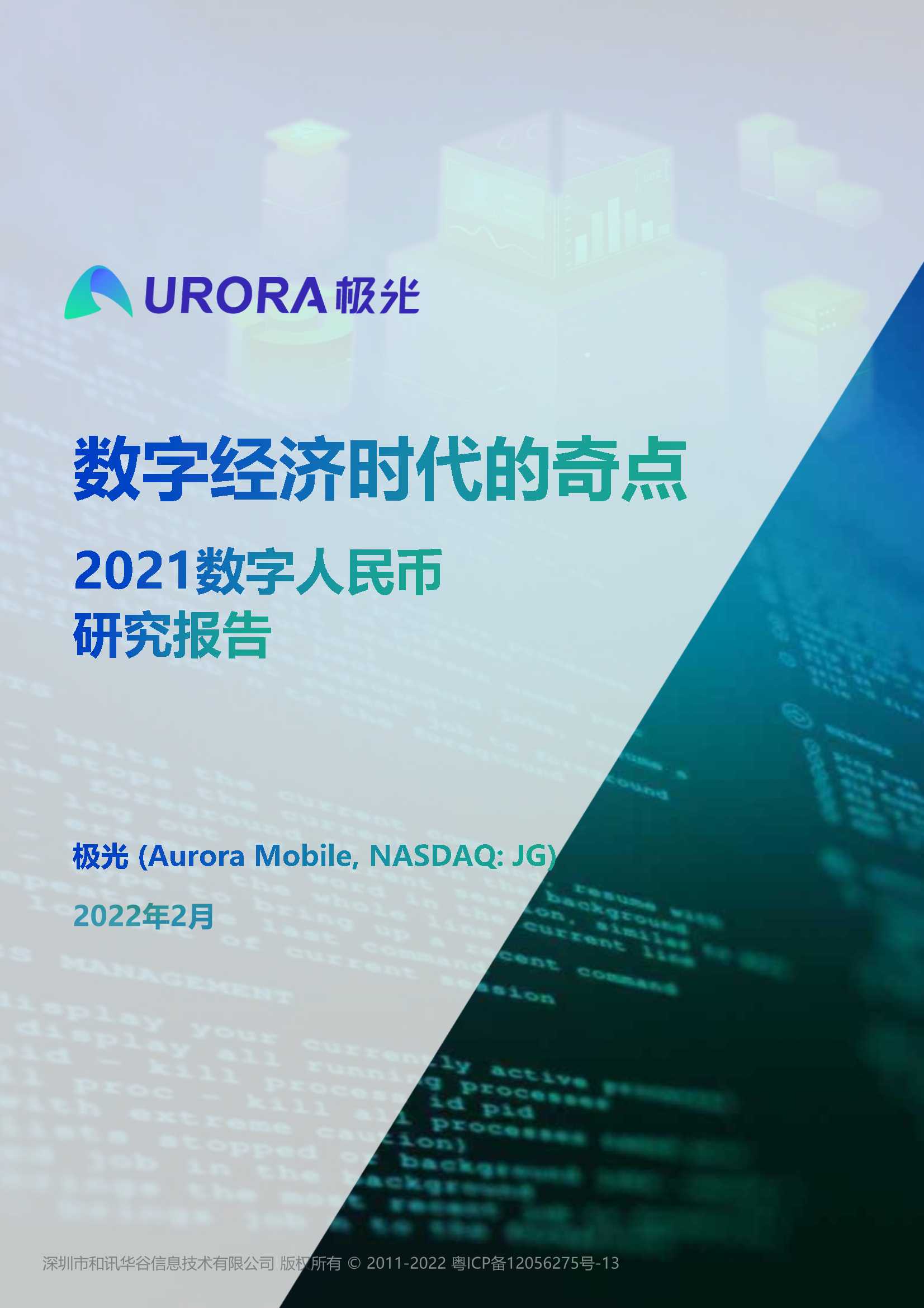 2021数字人民币研究报告：数字经济时代的奇点