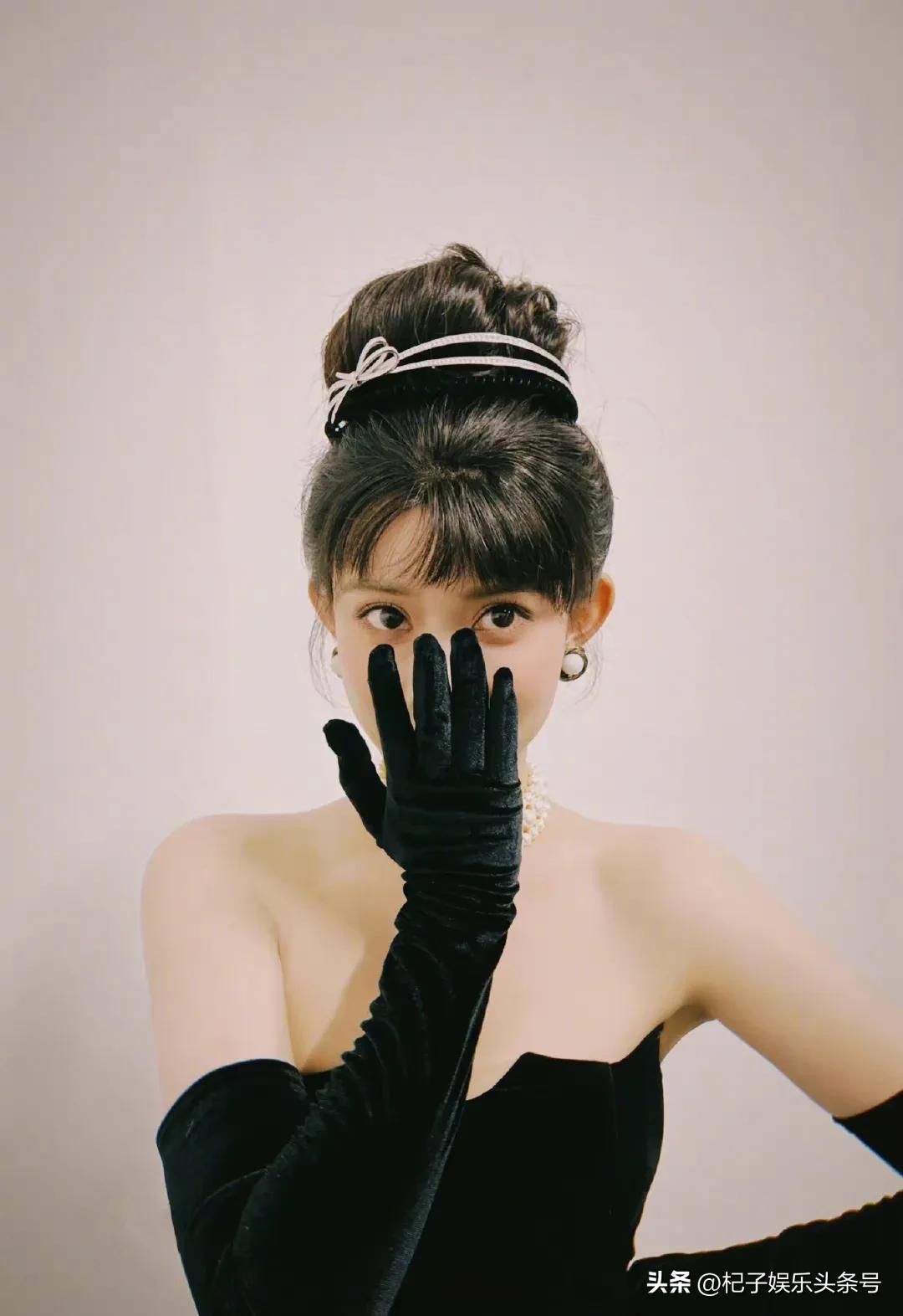 孟子义赫本造型来袭，对比鞠婧祎、钟楚曦的赫本造型，差别出来了