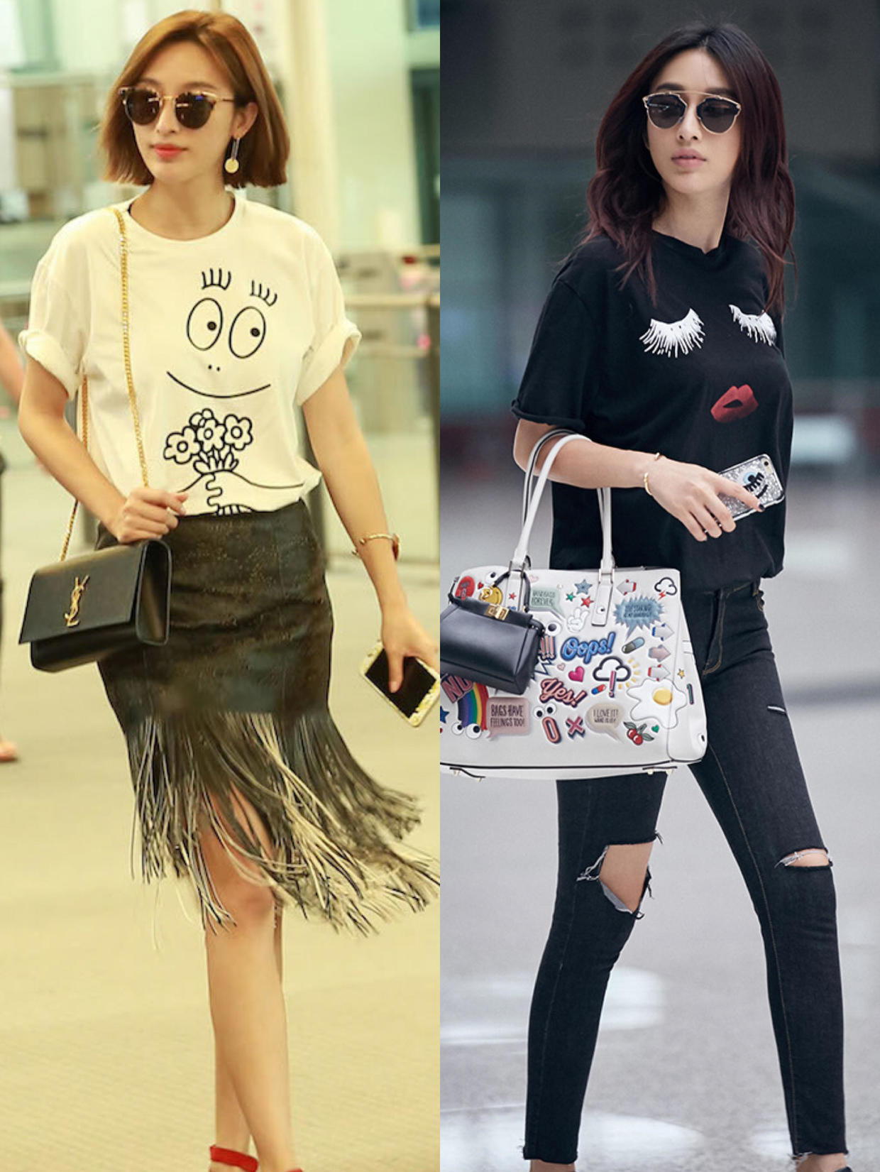 “张俪”的衣品果然很好，基础款也穿得这么时髦，一秒心动