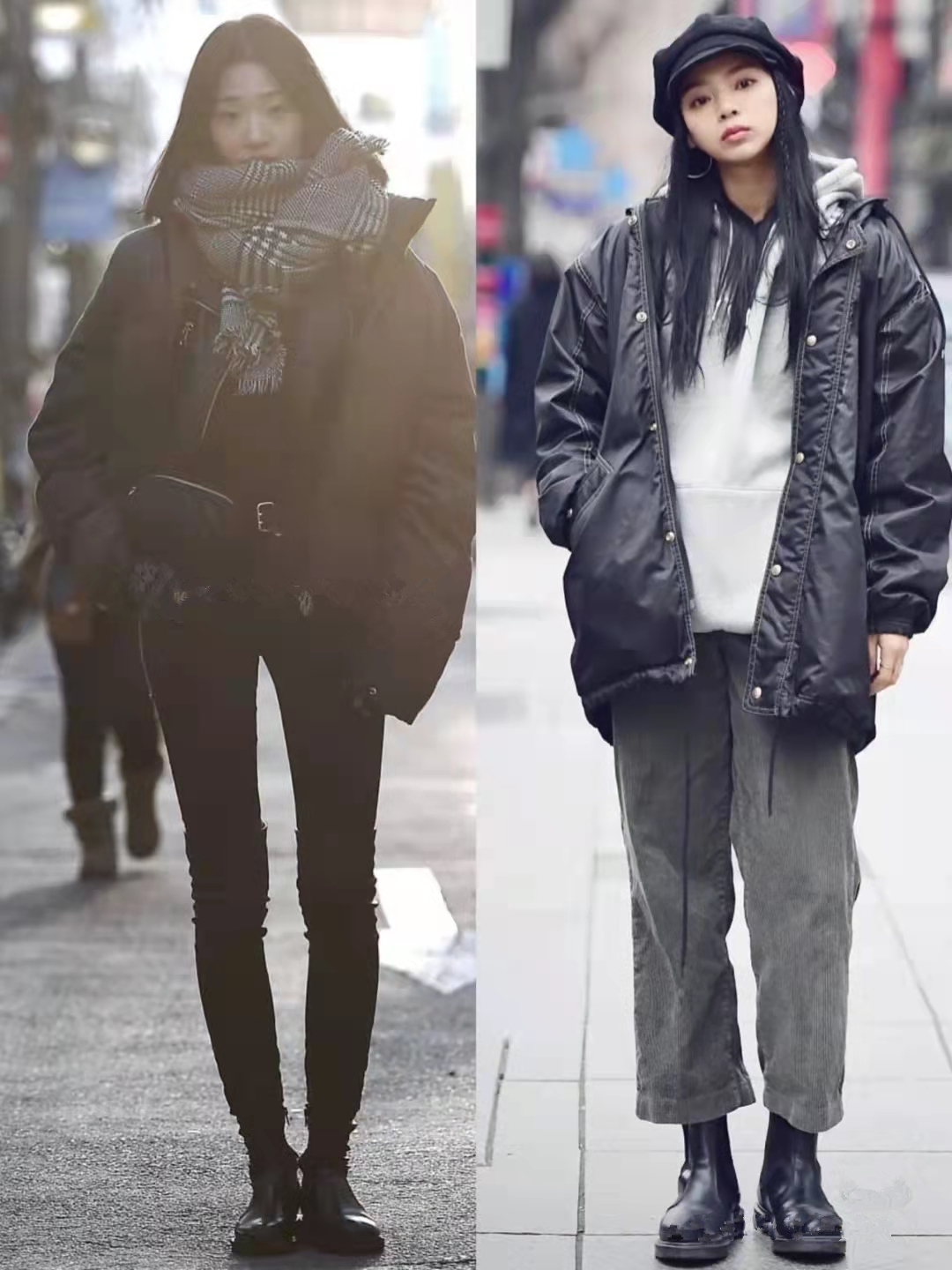 中性風的服裝太帥了，韓國妹子都喜歡上了，身材矮的人穿也好看