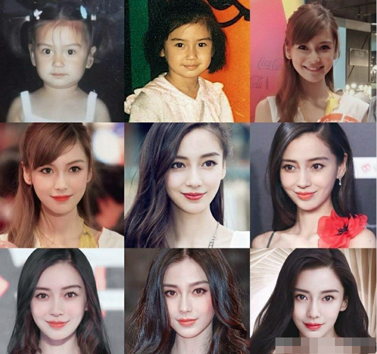 Angelababy十年容貌对比,五官精致不显老态,力破整容传闻