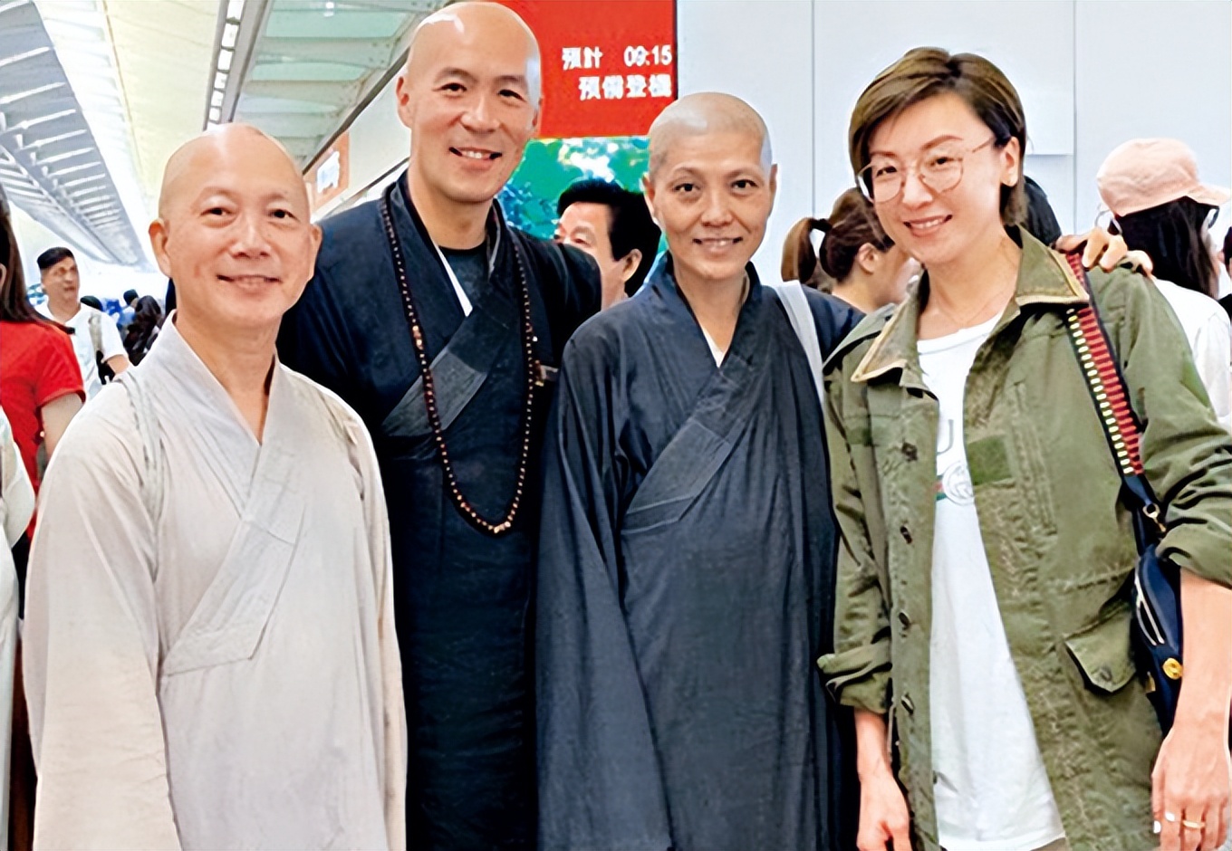 谭咏麟荧幕搭档罕露面！出家8年慈眉善目，62岁生日获港姐送蛋糕