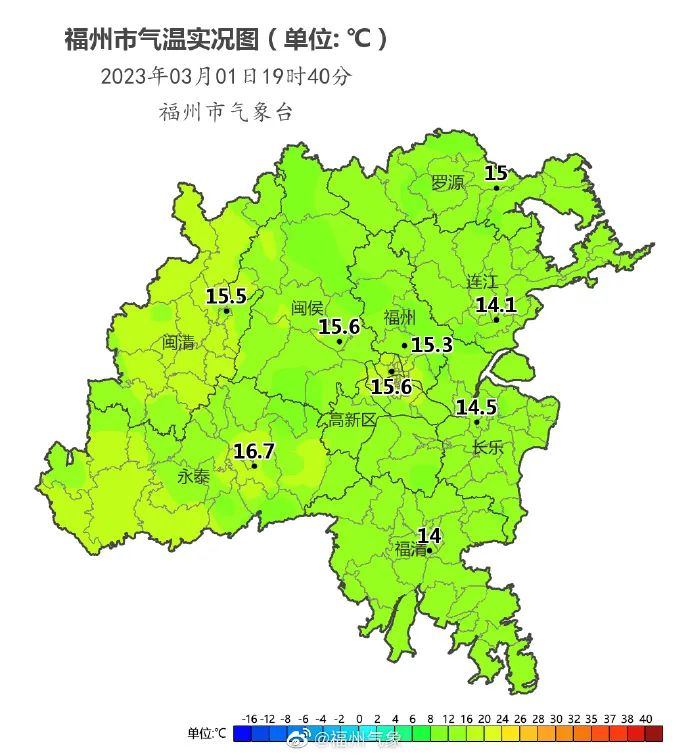 福州天气预报15天（骤降7℃！明早出门的福州人注意！）