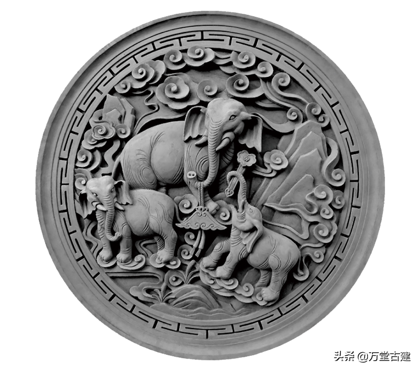 15套影壁墙常用砖雕图案,寓意美好