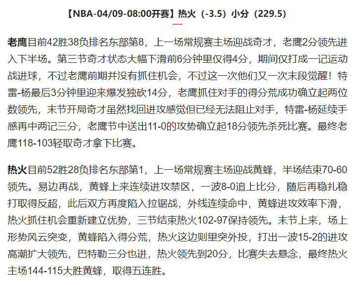 4/08篮球NBA预测(扫盘4/08篮球推荐，NBA预测，战况分析，让分预测 大小分预测)