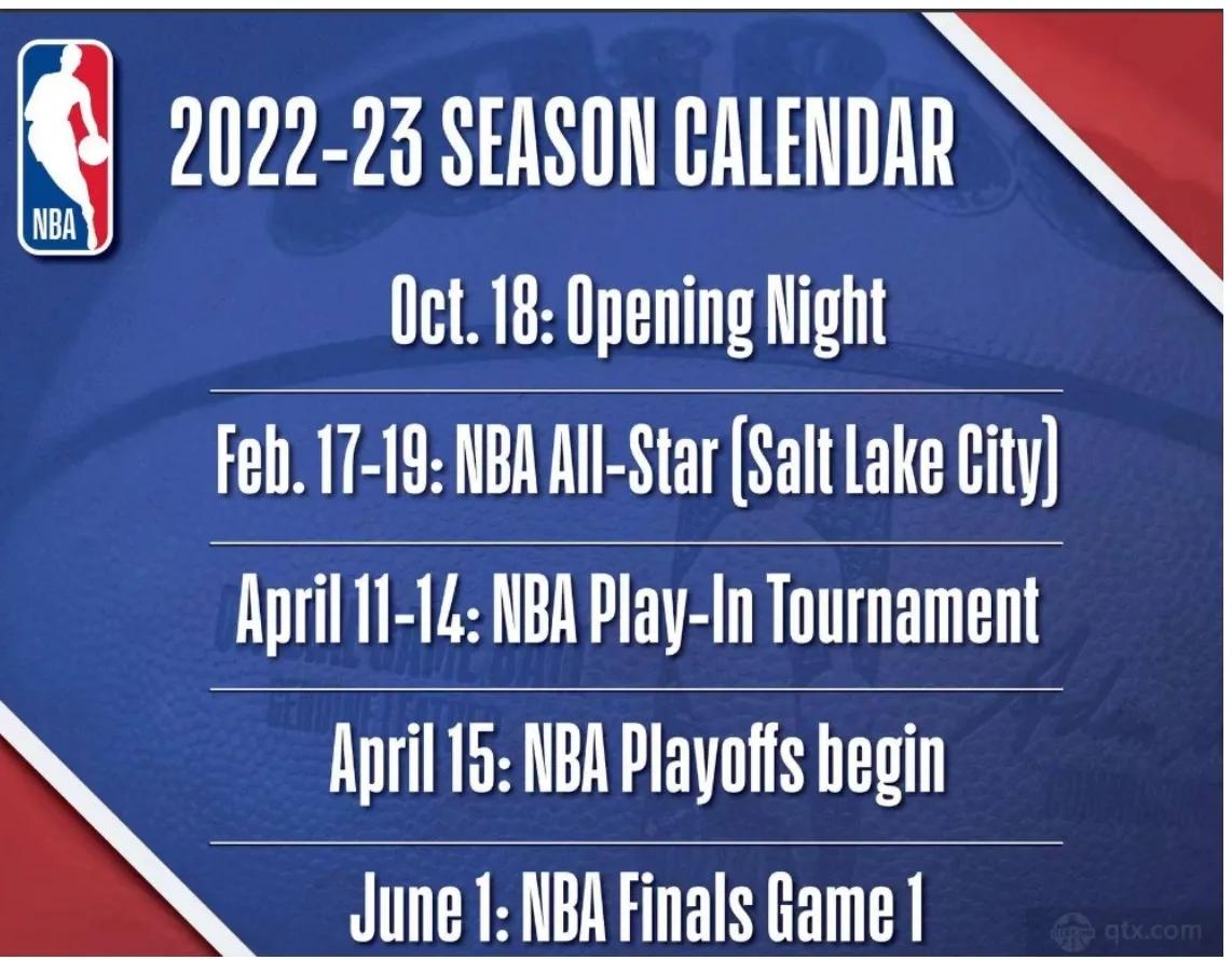 展望新赛季-2022-2023赛季NBA赛程安排