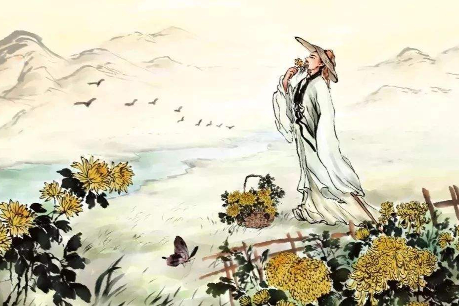 陶渊明辞官归田八年后所作的第一首杂诗，却含有两句千古名句