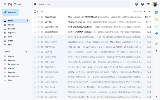 Gmail 的新外观即将向更多人展示，即使他们没有要求