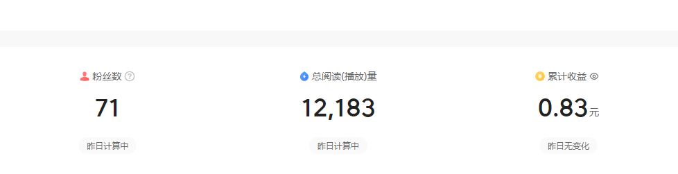 新人自媒体的一月总结，内容有些枯燥，但相当真实