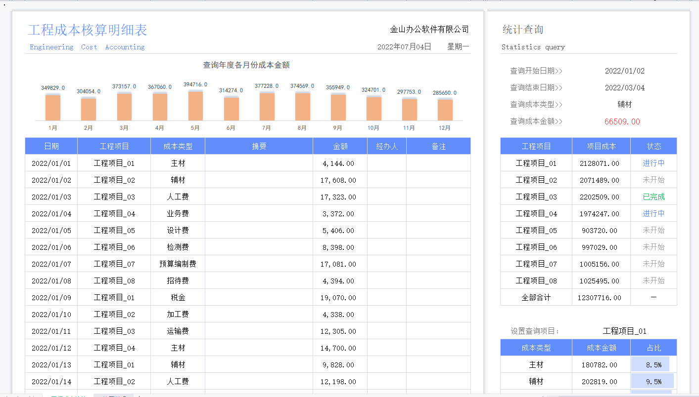 发现深圳28岁女建筑会计，做的成本核算表格，老板看了一直夸