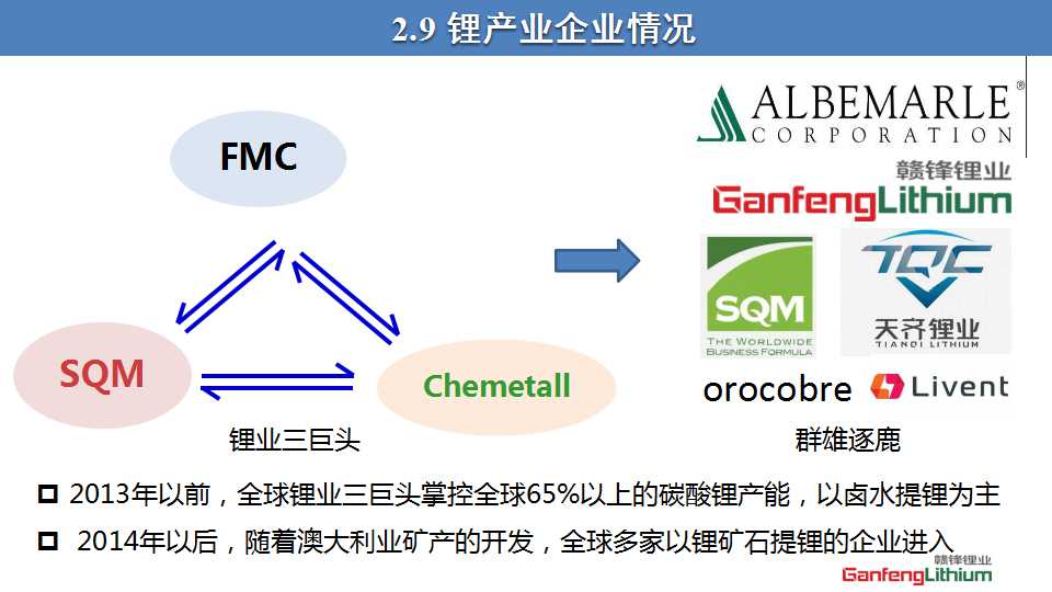 全球锂产业发展回顾与展望PPT