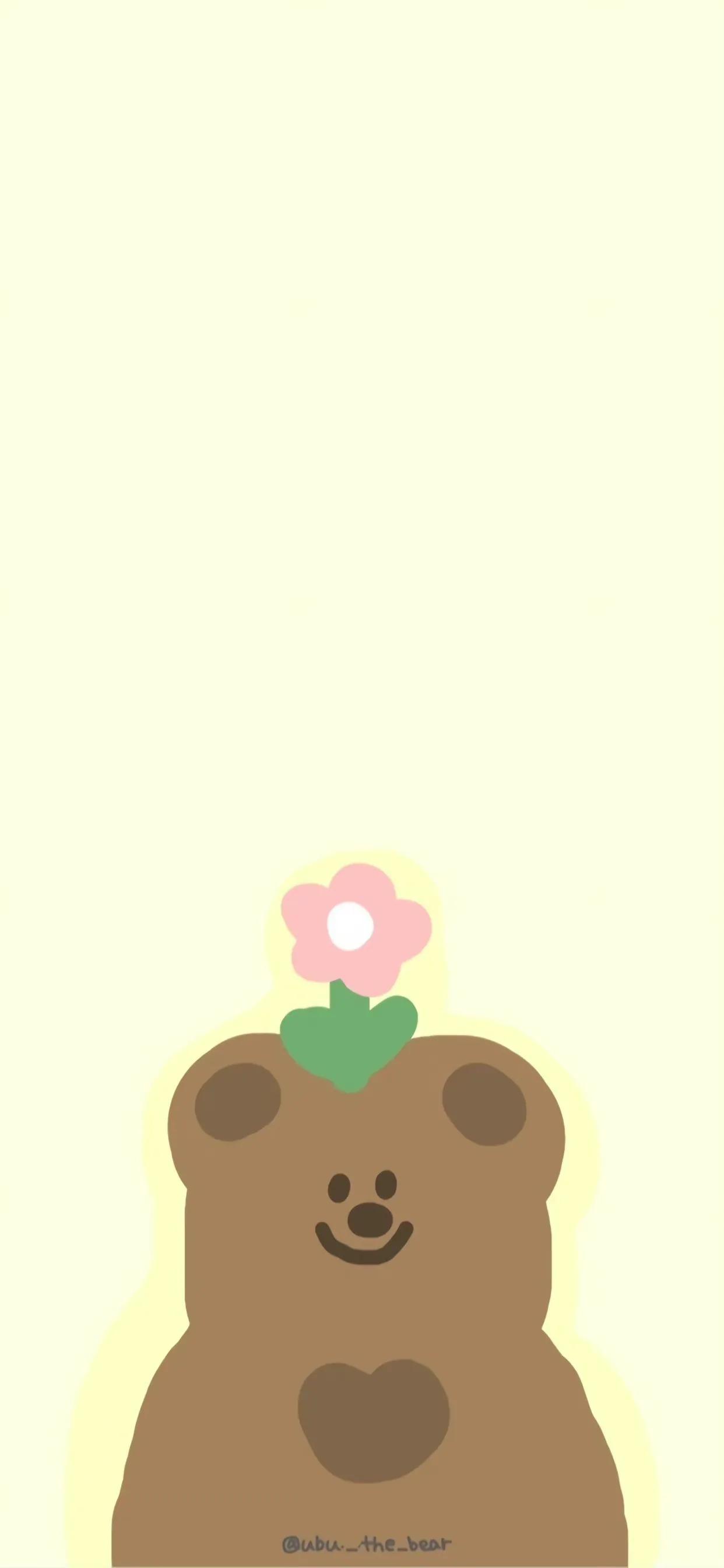 两只熊拍屁股动态壁纸(动漫可爱可爱小熊壁纸‖可爱极了)