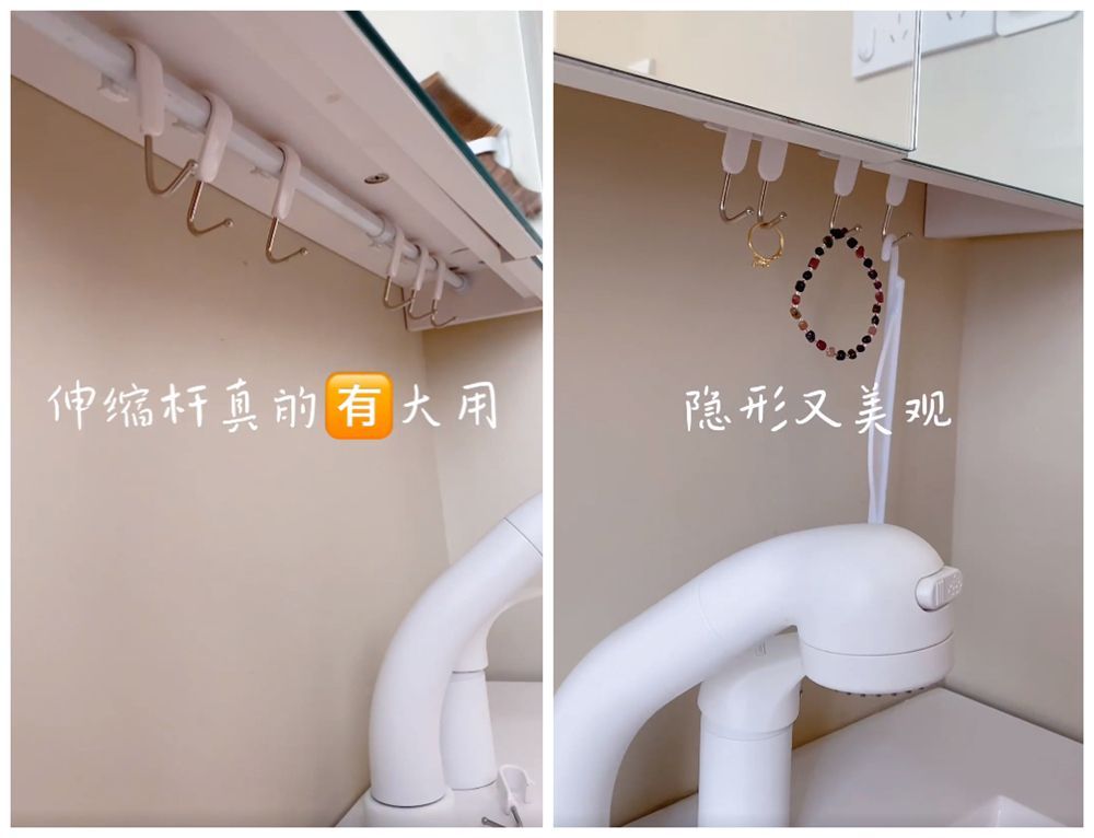 她“沉浸式”收纳3㎡卫生间，将各种杂物整齐归类，网友：太治愈