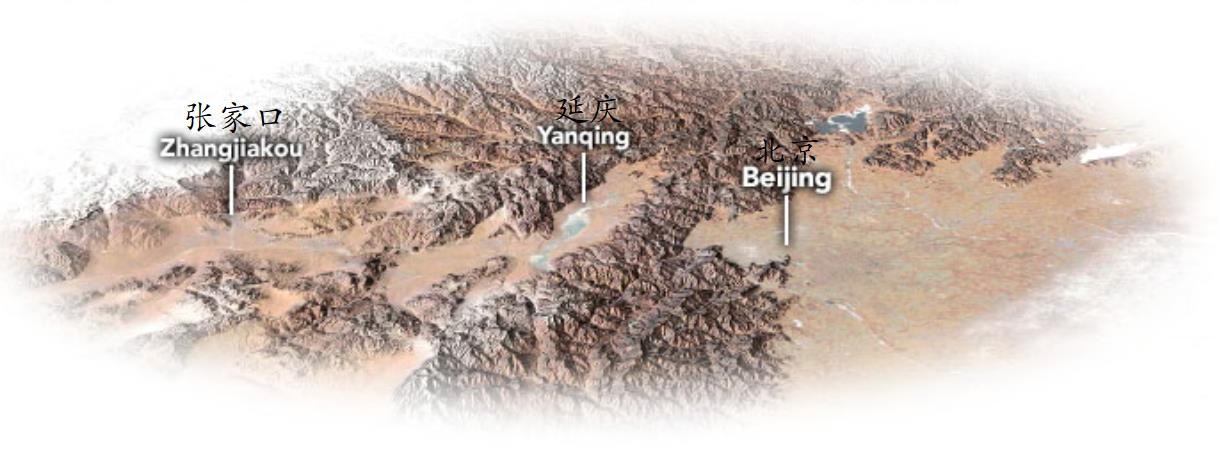 奥林匹克公园景区全景图(利用北京市高清卫星图，来看看北京2022年冬奥会的场馆分布情况)