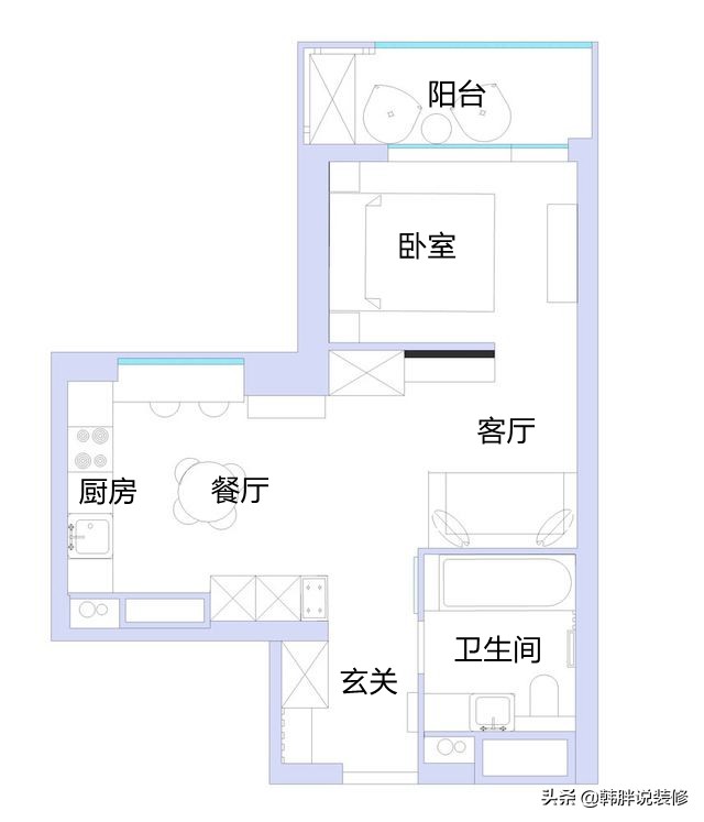 辛苦了7年，终于买了40㎡的小蜗居，装修花了6万，一个人住超爽