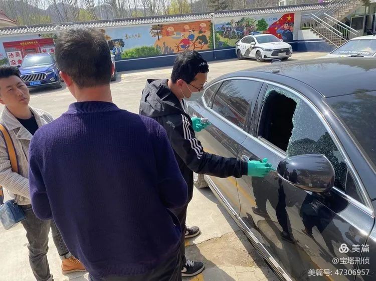 扫完墓发现车被砸 宝塔公安9小时侦破砸车盗窃案