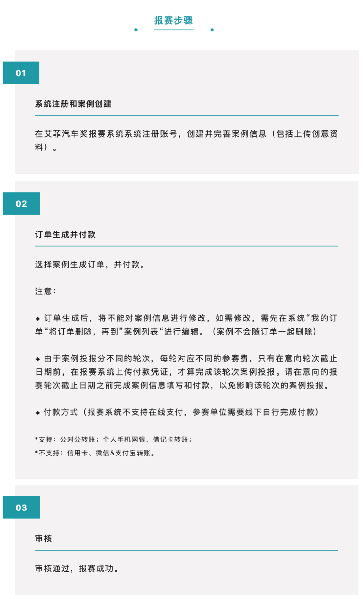 首届艾菲汽车奖报赛系统正式开启