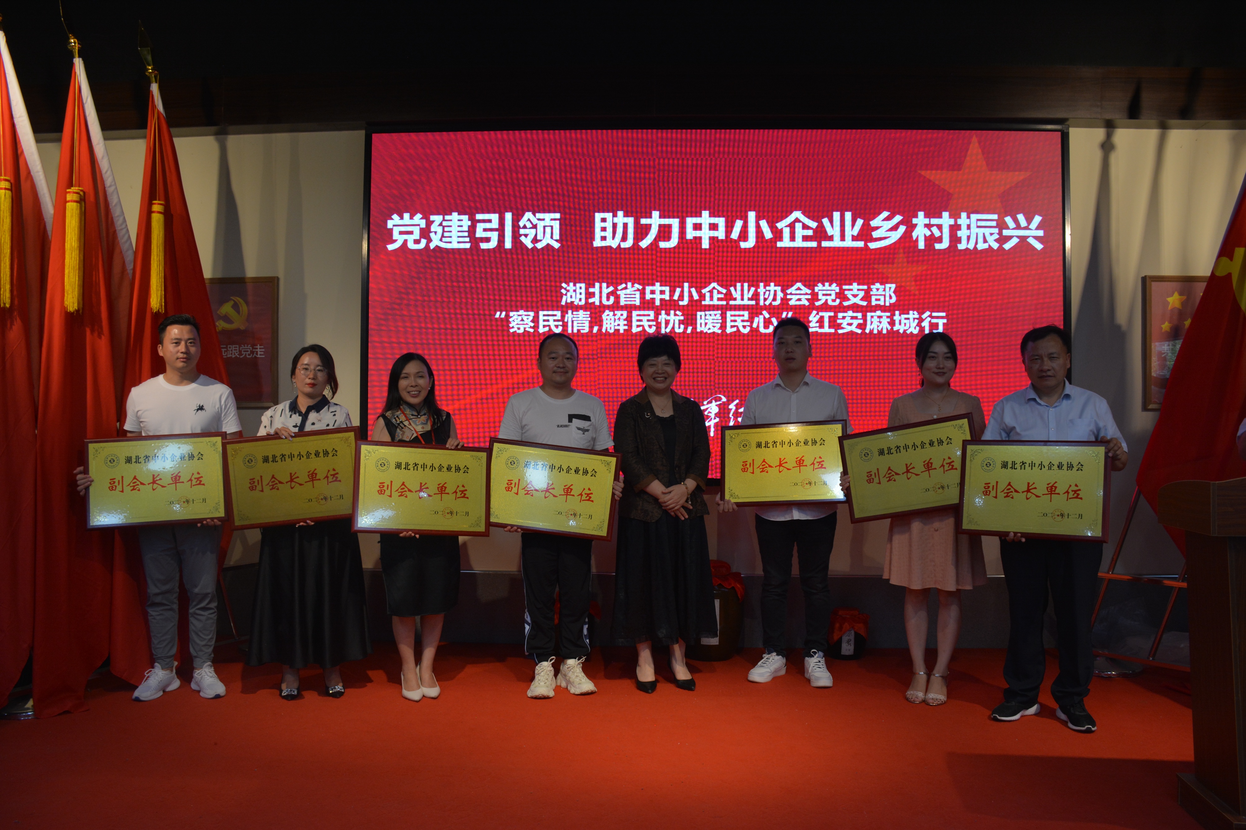 湖北省中小企业协会党支部“察民情解民忧暖民心”红安麻城行活动