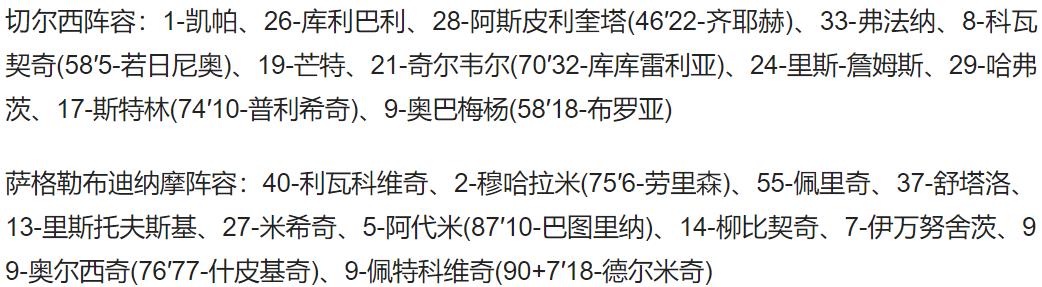 切尔西 欧冠(欧冠-冷门！切尔西0-1负弱旅 奥巴梅杨首秀0射门 中超旧将进球)