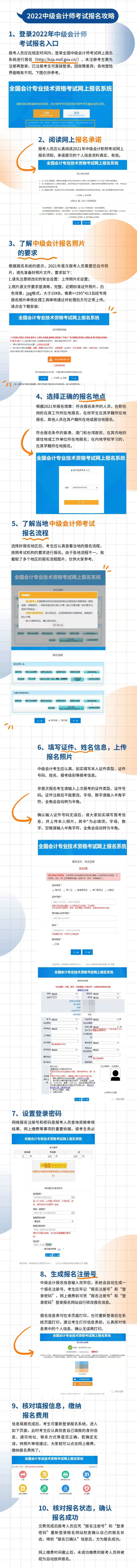 2022年度全国会计专业技术中级资格考试大纲及报名审核攻略