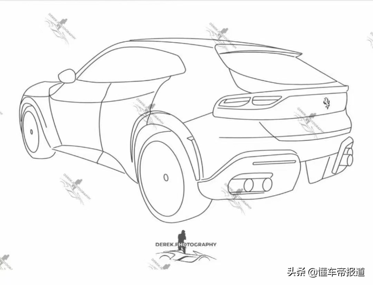 新车 | 品牌首款SUV车型，插混动力！法拉利Purosangue实车图片曝光