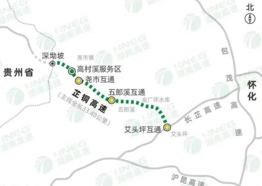 它是一条山区高速，是湖南一条出省大通道，主线全长33.480公里